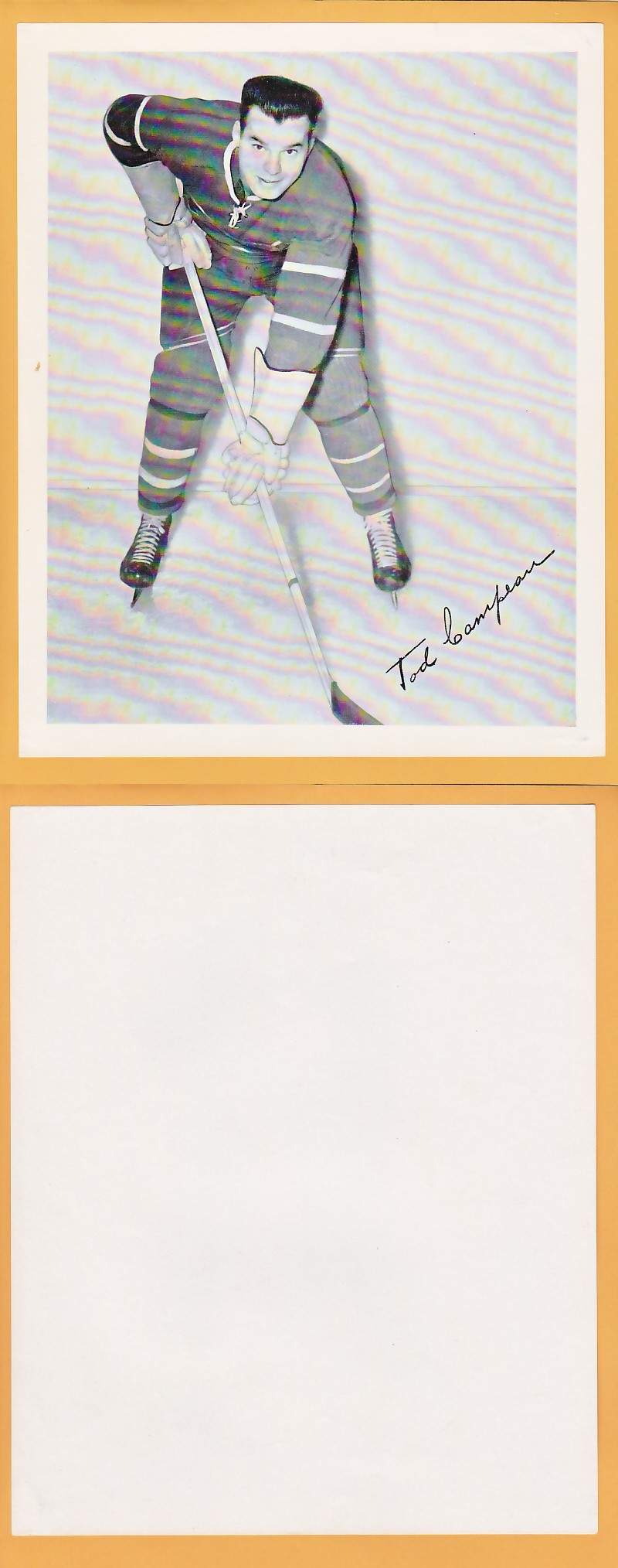 1945-54 QUAKER OATS PHOTO TOD CAMPEAU photo 1945-54 QUAKER OATS PHOTO TOD CAMPEAU photo